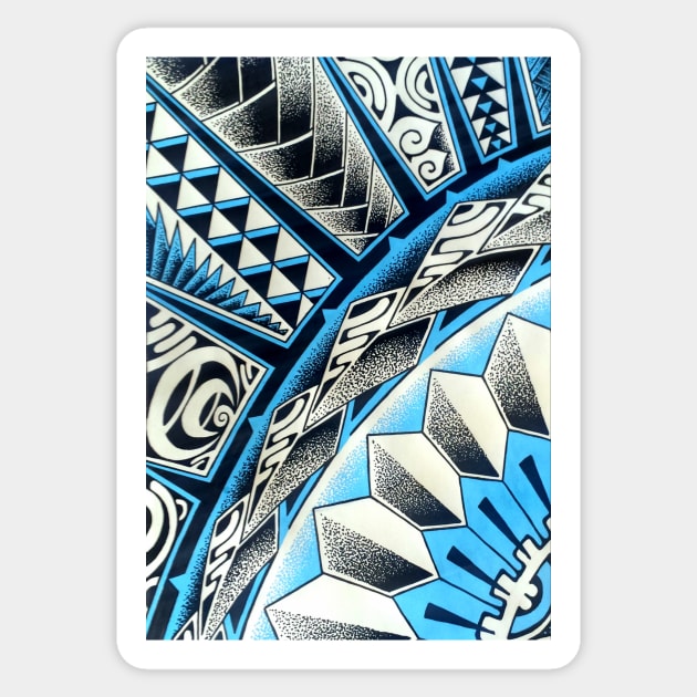 Polynesian tattoo art 7 Sticker by Havai'iART&WOOD